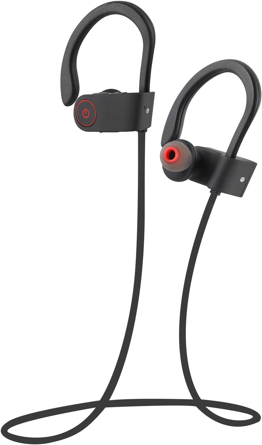 Bluetooth Earphones,Toocoo Wireless Sweatproof Bluetooth 4.1 Noise Cancellation Bluetooth Headphones Running Neckband Silicone Eartips for IOS IPhone and Android Cellphones(Red)