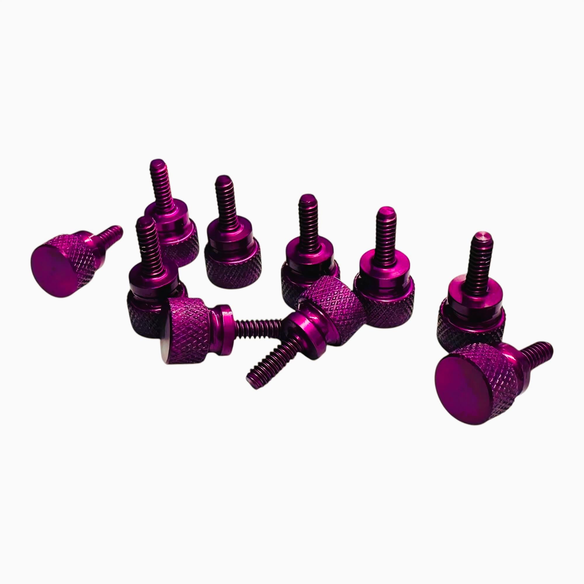 PrecisionGeek® – M4 x 8mm Rändelschrauben Stahl 8 mm – Brüni