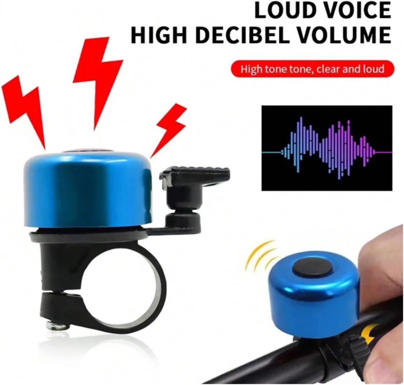 1pc Bicycle Bell Aluminum Alloy MTB Bike Cycling Handlebar Ring Horn Accessories