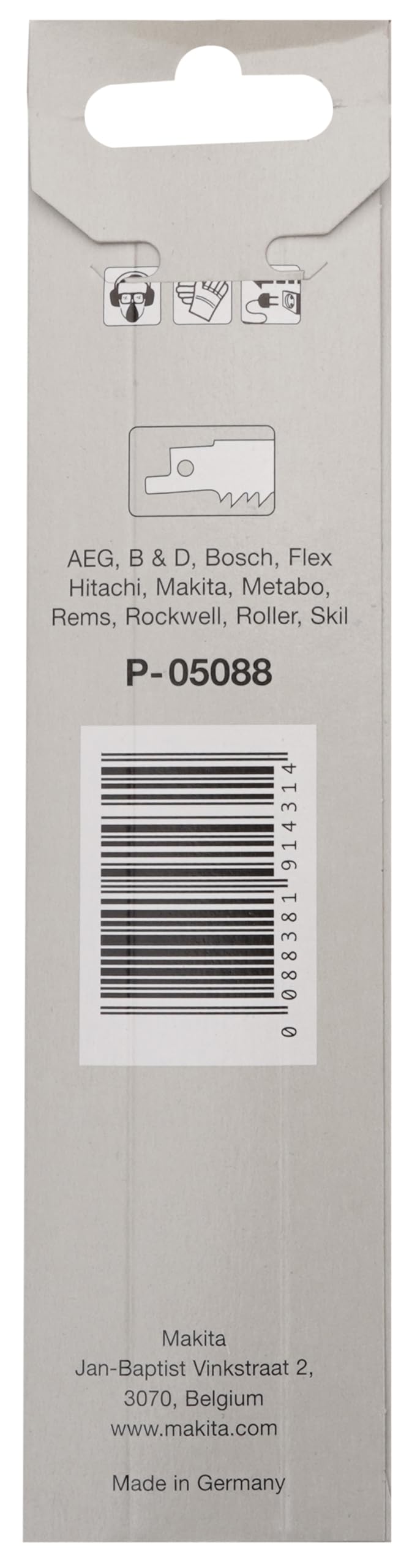 Makita P-05088 Hoja de sierra recta 150x1,5 mm • 6TPI • BiM • Metal • 5 piezas