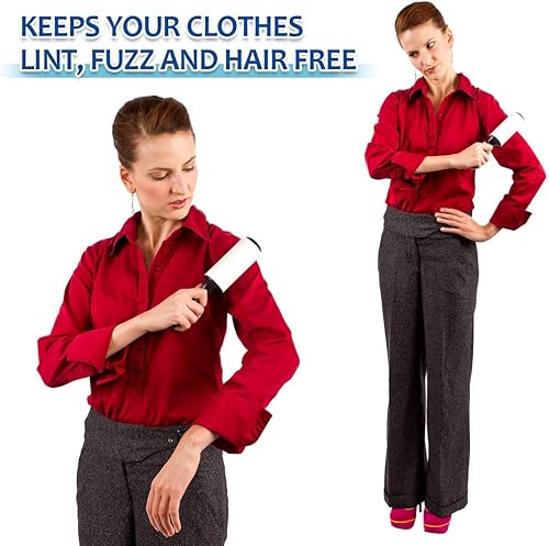 Miniatura 2 de Rodillos de pelusa para pelo de mascotas extra pegajosos, removedor de pelo de perros y gatos, rodillo de pelusa de tamaño de viaje para ropa, 2