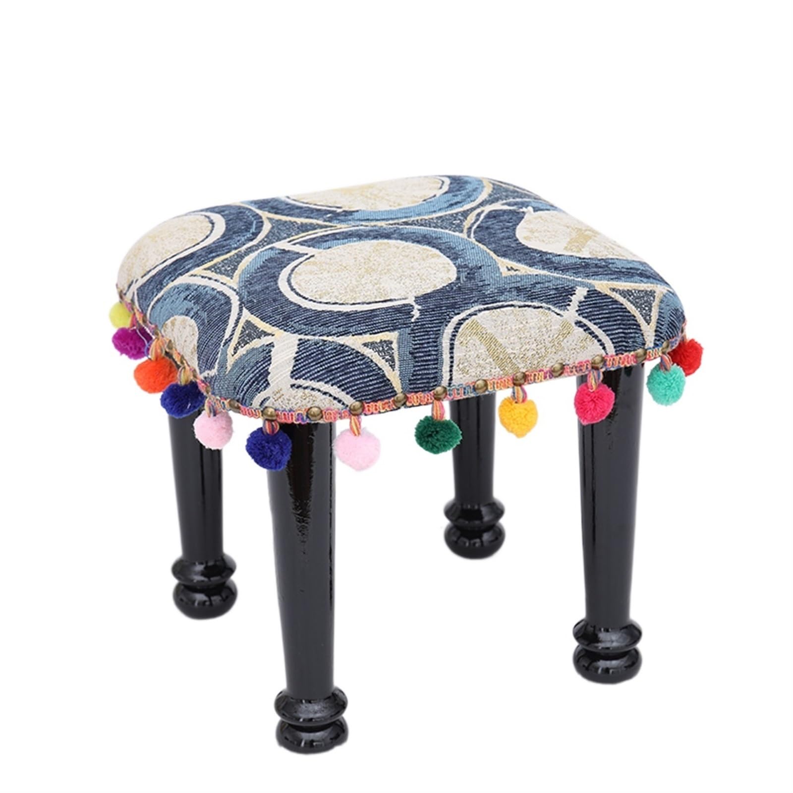 Table Basse Basse et Repose-Pieds en Tissu Ethnique pour optimiser votre décoration