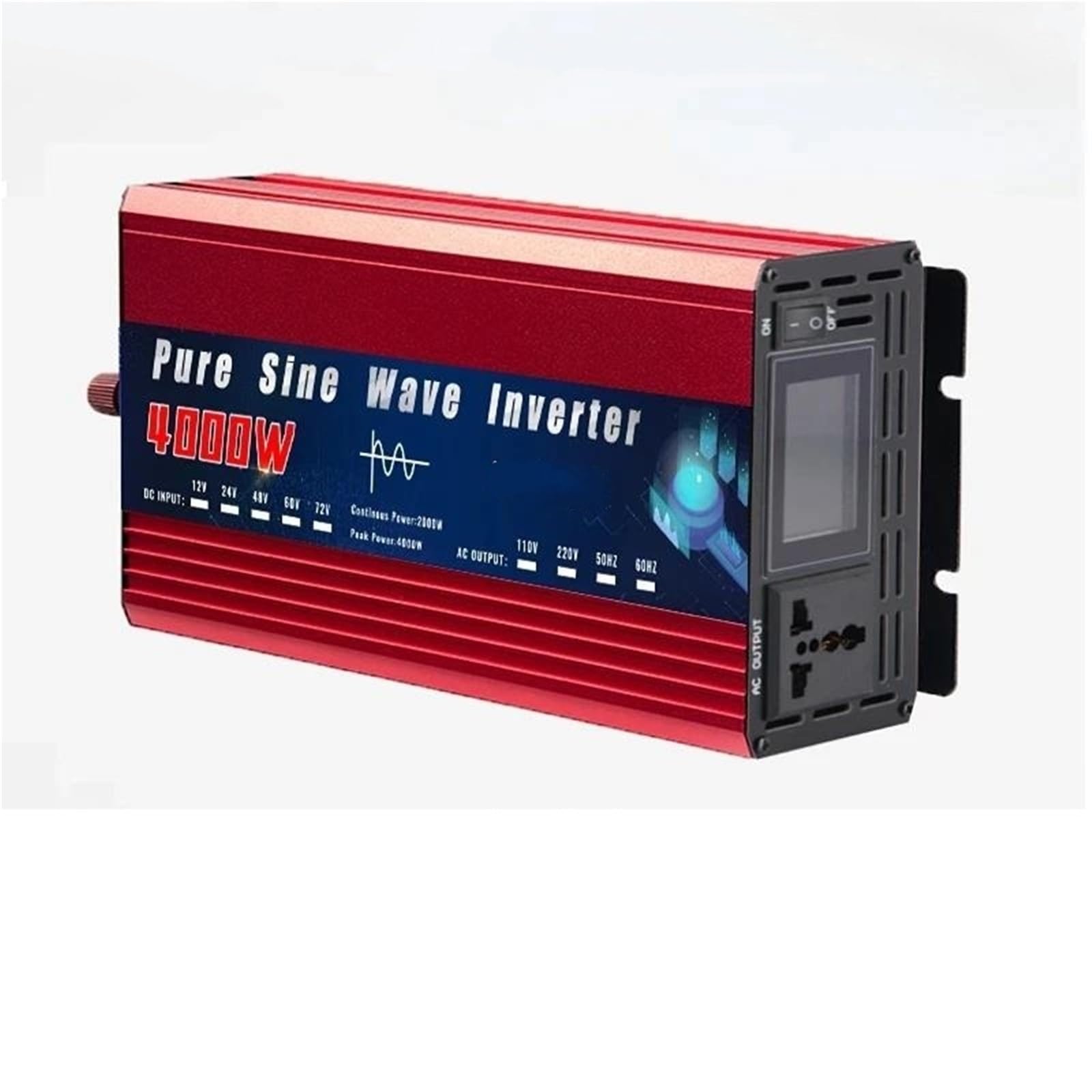 Power inverter Inverter Da 4000W 5000W 12V 220V 24V 110V Inverter A Onda Sinusoidale Convertitore Di Tensione Di Alimentazione Portatile Da CC A CA Inverter Automobile con inverter(4000W 12V 220V 50HZ