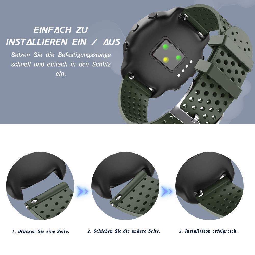 Fullmosa Cinturino 20mm Compatibile con Garmin Vivoactive 5/3 Music