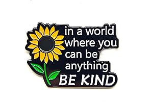 Be Kind Pin: Express Compassion with a Literary Enamel Lapel Badge
