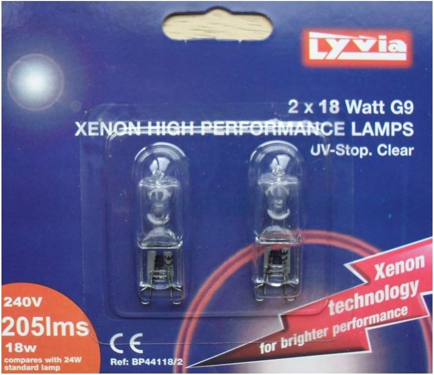 JDS HARDWARE Lyvia G9 Xenon Twin Pack 18w Amazon.co.uk Lighting