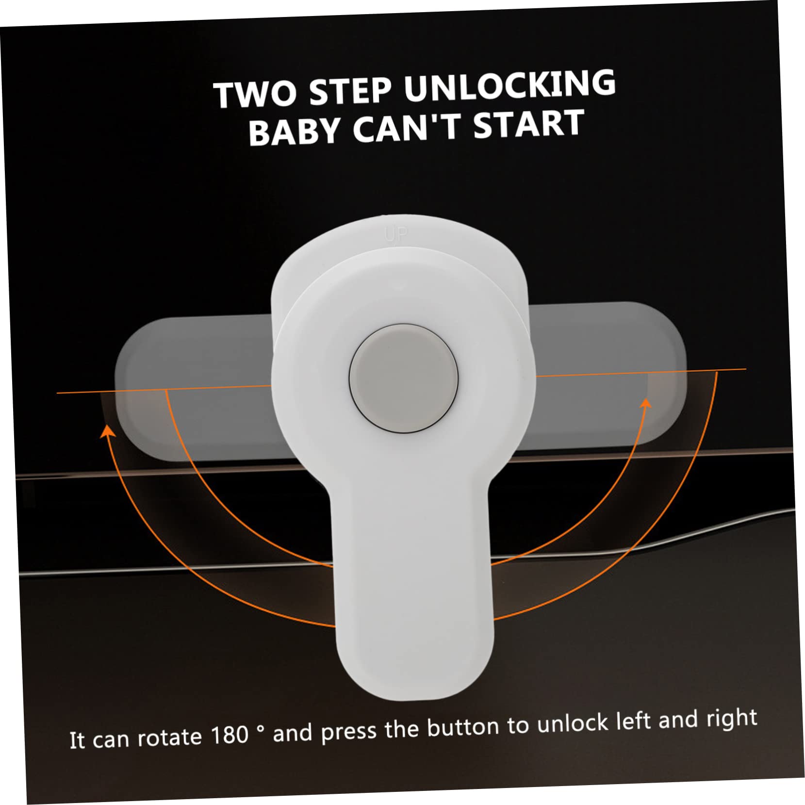 Toyvian 10pezzi Blocco Sicurezza Per Forno Per Chiusura Pratica e Resistente Installazione Facile Con Design Adesivo Protezione Sicura Per Piccoli e Affidabile
