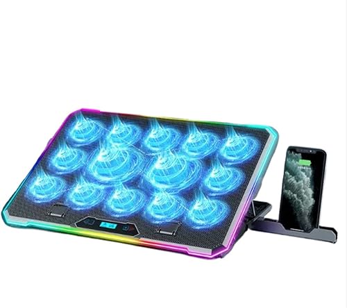 Miniatura 3 de Enhances Laptop Cooling Pad for Quiet Gaming for 14in-21Inch Laptops MultiAngle Stand Phone Slot Laptop Cooling Pad