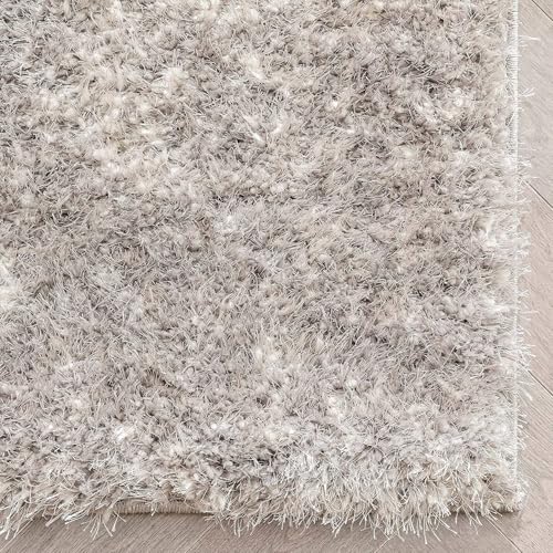 Image of SAGON Anti-Skid Shaggy Carpet Rug for Home | Ultra-Soft Plush Floor Mat for Living Room & Bedroom | Non-Slip, High-Density, Cozy Luxury Decor| 5 x 7 Feet Black Half