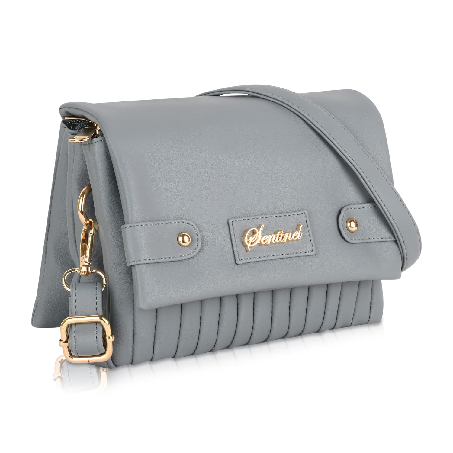 Womens Crossbody Sling Bag, Grey-image-22