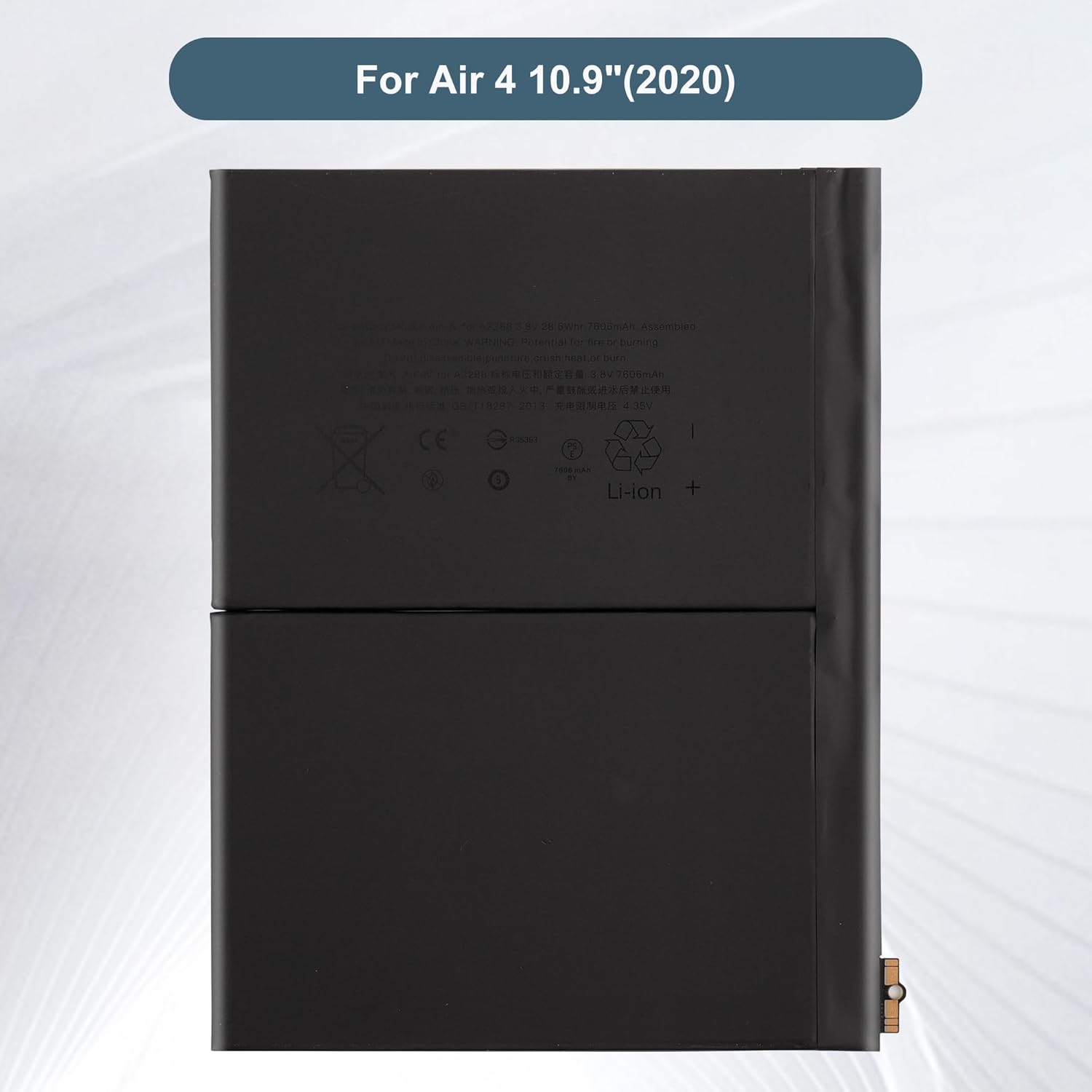 Replacement Battery A2288 Compatible with iPad Air 4 10.9"(2020) Battery A2316,A2324,A2325,A2072 with Tools