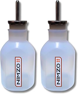 Nimzo 250ml (8.5oz) Silent Water Bottles – 2-Pack Chew-Proof Dispensers for Lab and Breeding Cages, Ideal for Mice, Rats, Hamsters