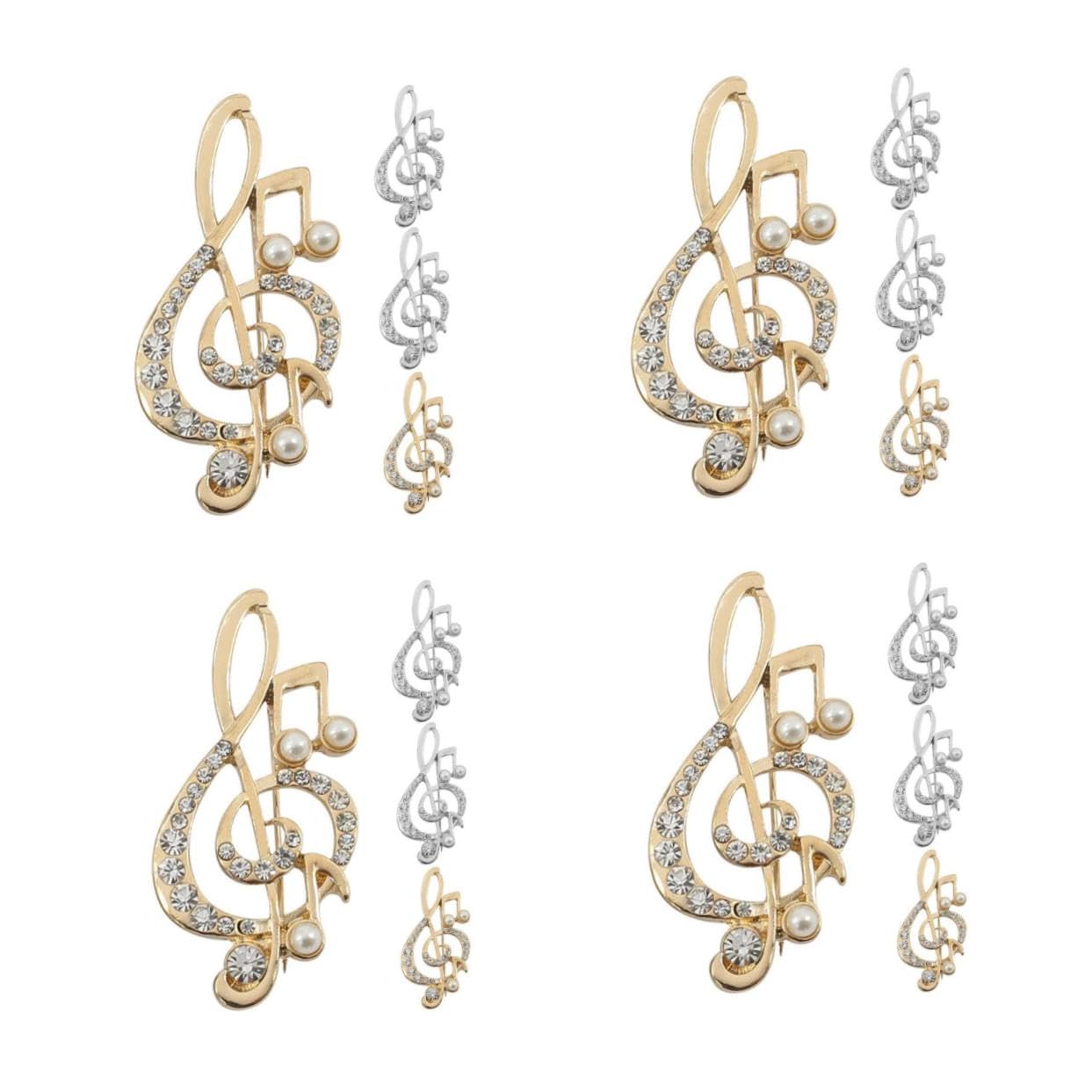 16 Pezzi Spille Note Musicali in con Spille Eleganti per Sposi e Party Adatte per Sciarpe Giacche e Borse Accessori Brillanti per e Ragazze