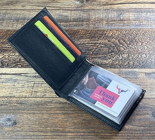 Set Of 2 Heavy Duty Vinyl Credit Card ID Holder Wallet Insert MADE IN USA4