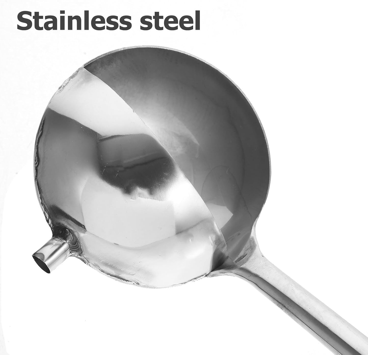 Stainless Steel Gravy Ladle with Long Handle, Sauce Pouring Spoon