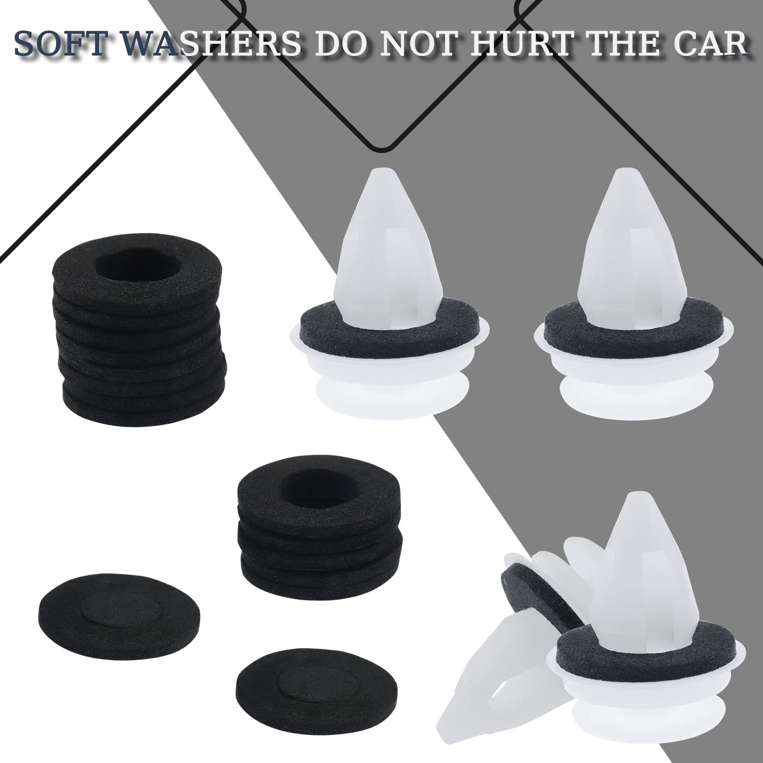 110 Stück Türverkleidung Clips Universal - Auto Befestigungsklammern Mit Schaumstoff