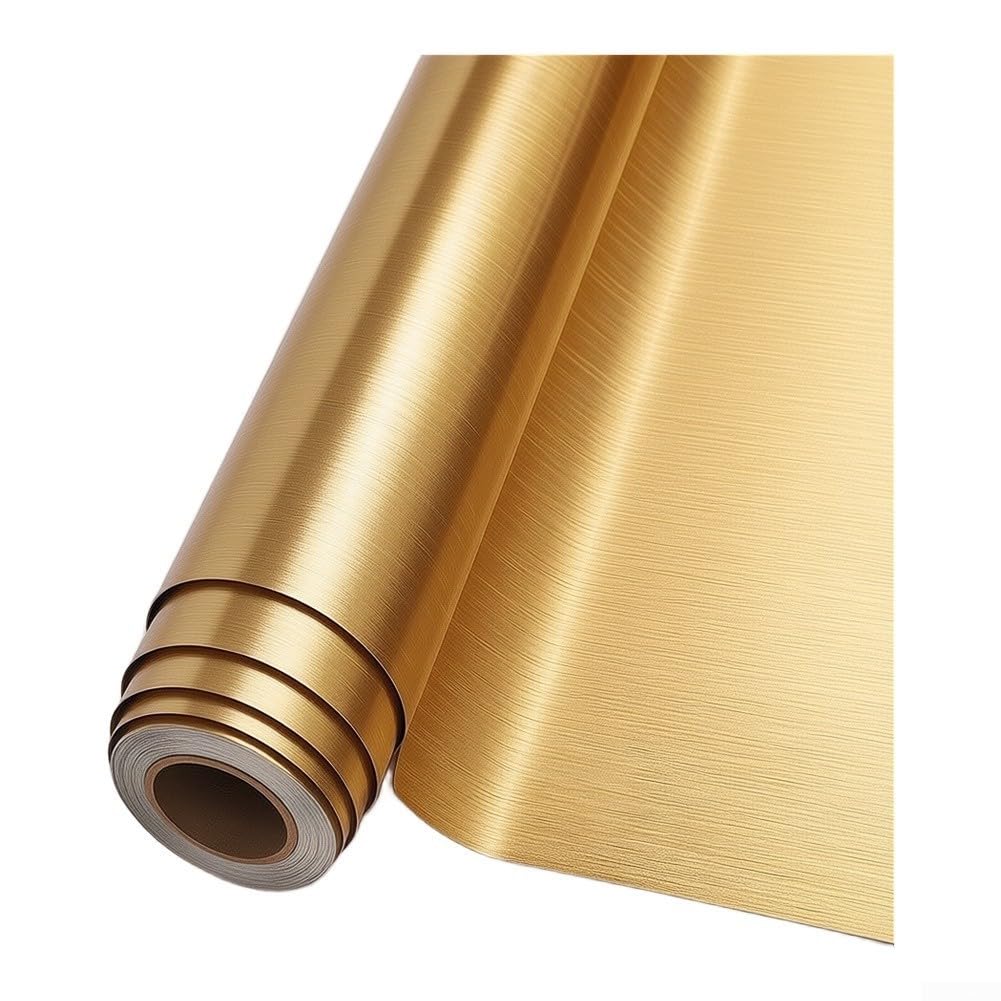 Gold Silber Küchenfolie Selbstklebend Ölresistent(Gold)