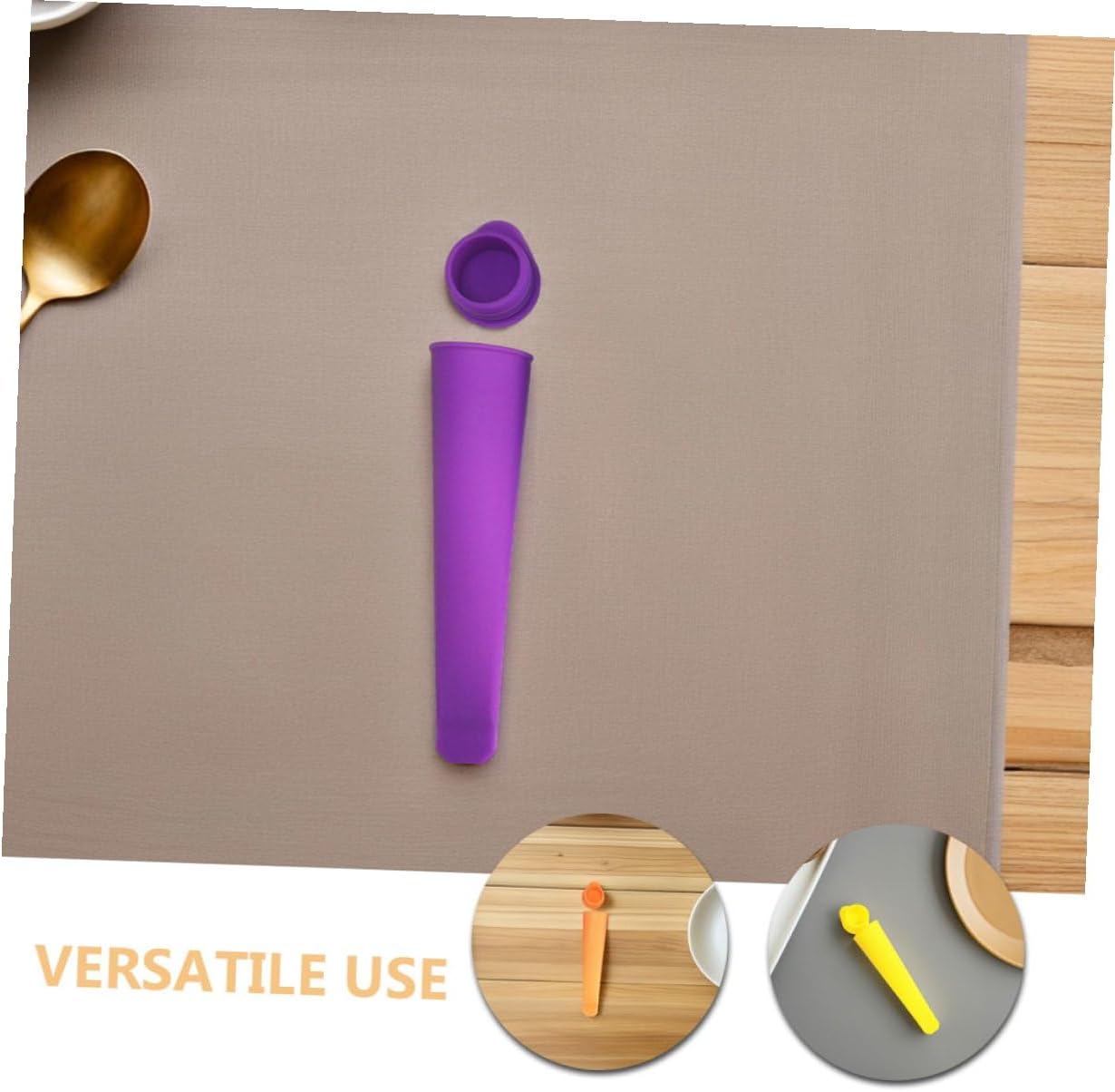 6 Piece Silicone Ice Pop Molds for DIY Summer Parties
