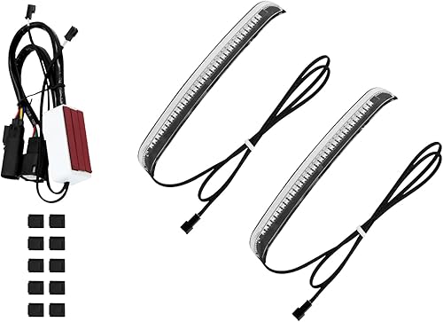 Miniatura 2 de HCmotorku Luz trasera LED para motocicleta luz trasera de freno de funcionamiento lámpara de señal de giro secuencial para Harley Touring Street