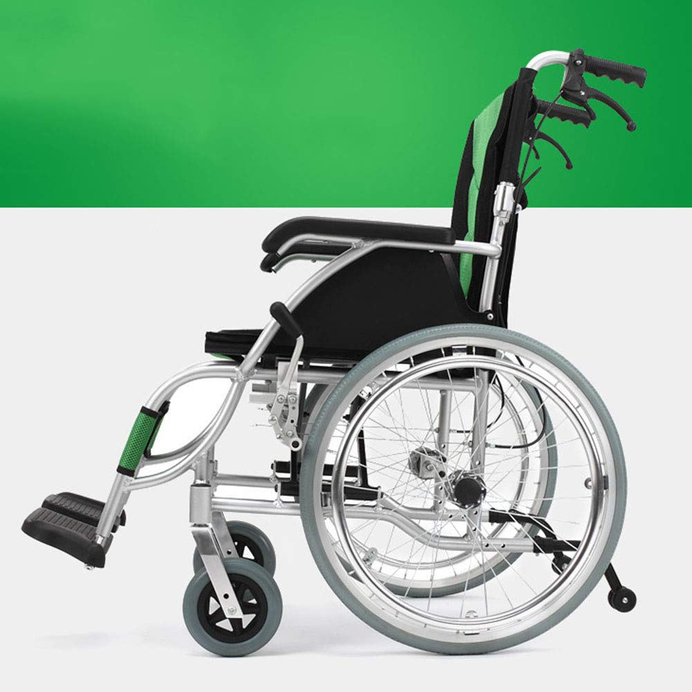 Wózek inwalidzki, lekki składany wózek inwalidzki do jazdy medycznej, dla osób starszych wózek inwalidzki niepełnosprawny stop aluminium, przenośna podróż