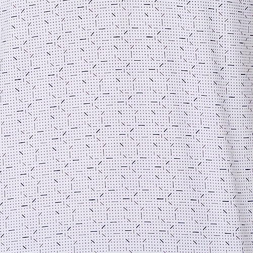 Image of Park Avenue Men's Cotton Polyester Blend Print Pattern Slim Fit Rib Collar Polo Neck Half Sleeve Casual T-Shirt