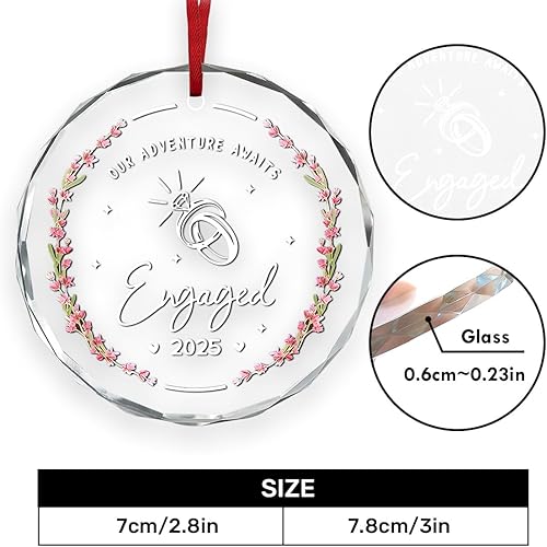 Miniatura 5 de Jesuspirit Adornos de Navidad para amigos 2025, regalos de amistad para mujeres amigas, adorno para árbol de Navidad, regalo de hermana (Our