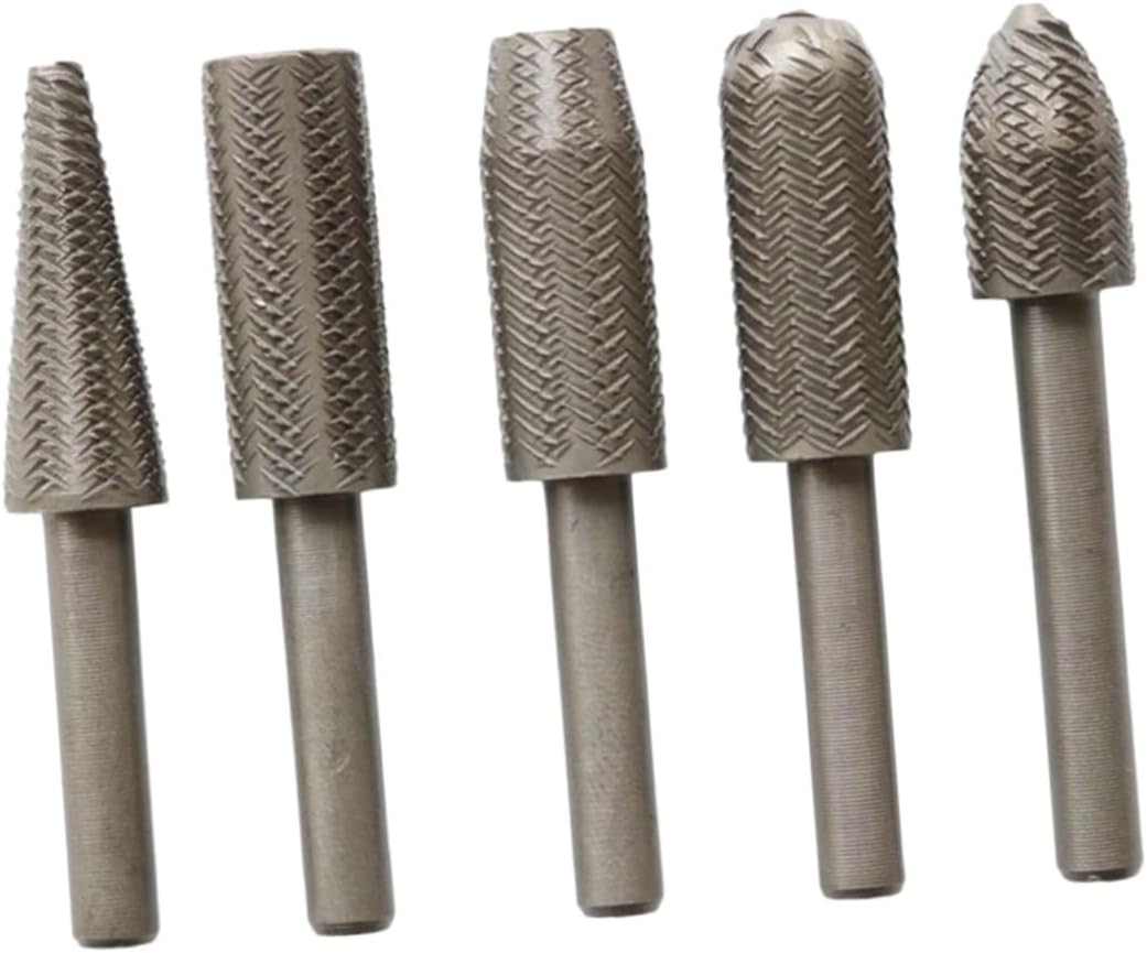 1Set Rotary Cutter File Grinding Head for Electric Drill Durable Steel Rotary Bits for DIY Carving and Metalworking Essential Grinding Tool for Precision Work