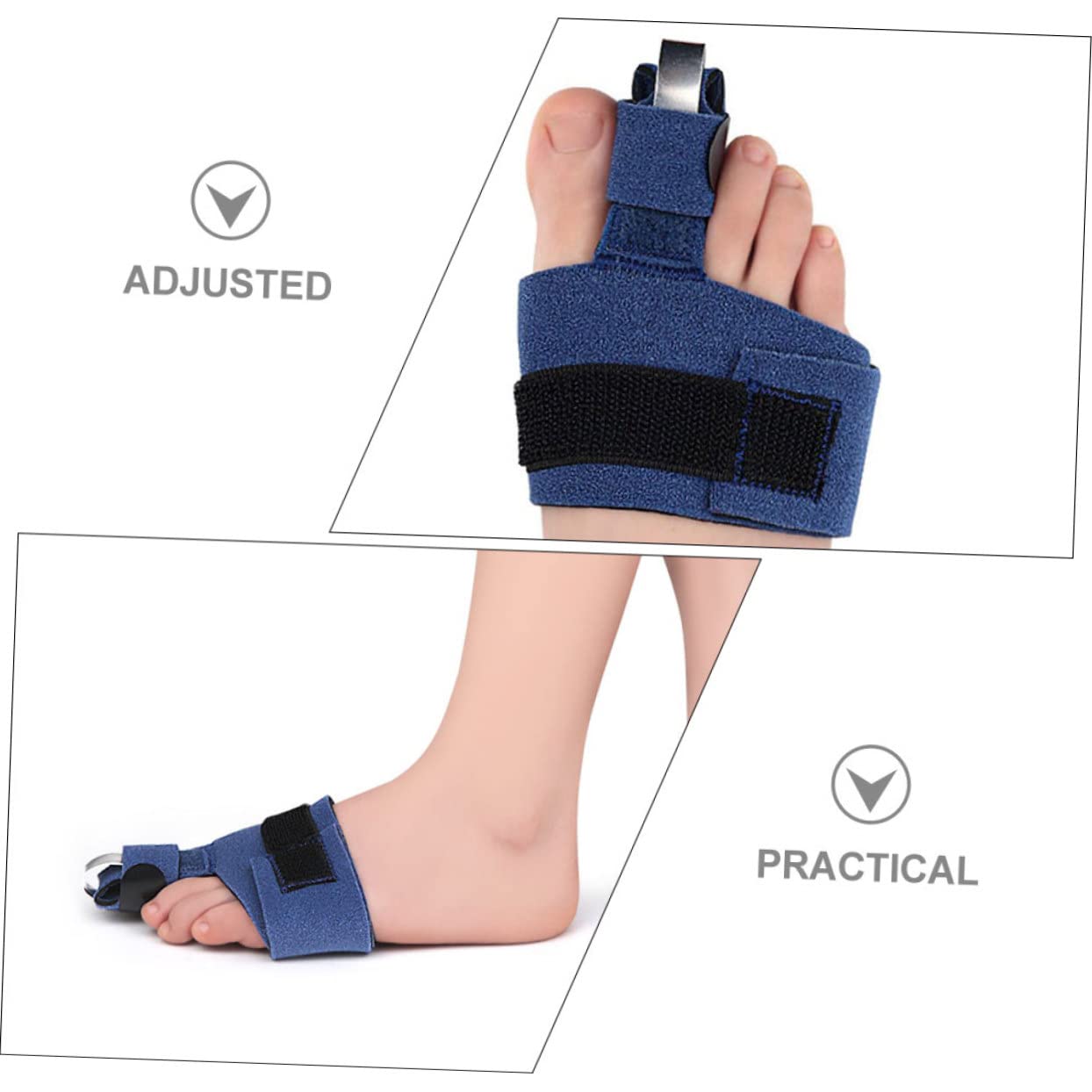 Skin Friendly Toe Brace for Big Toe Portable Splint for Relief Support for Joint Injuries for Sports