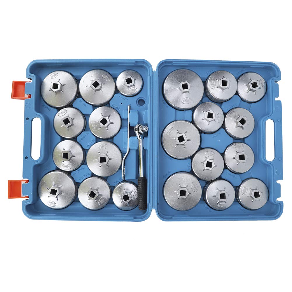 Set di Chiavi per Filtro Olio a Tazza da 23 Pezzi con Chiave per un Kit di Strumenti per la Rimozione Efficiente del Filtro per Tutti i Veicoli