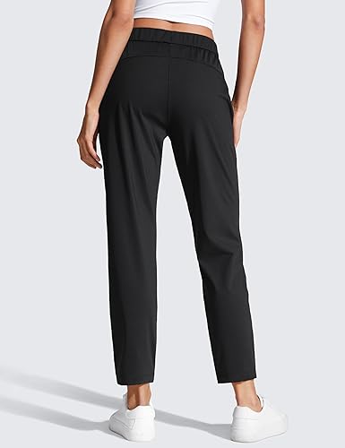 Miniatura 2 de CRZ YOGA - Pantalones de golf elásticos en 4 direcciones para mujer, de 27 pulgadas, pantalones casuales de 78, pantalones deportivos con bolsillos