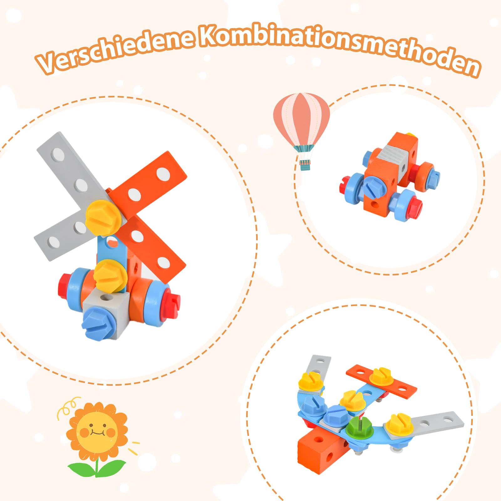 COSTWAY Werkzeugbank für Kinder, Werkbank Holz mit Tafel, hängendem Werkzeugständer & Zubehör, Spielzeug-Werkbank Werkstatt für Kinder ab 3 Jahren (Natur)