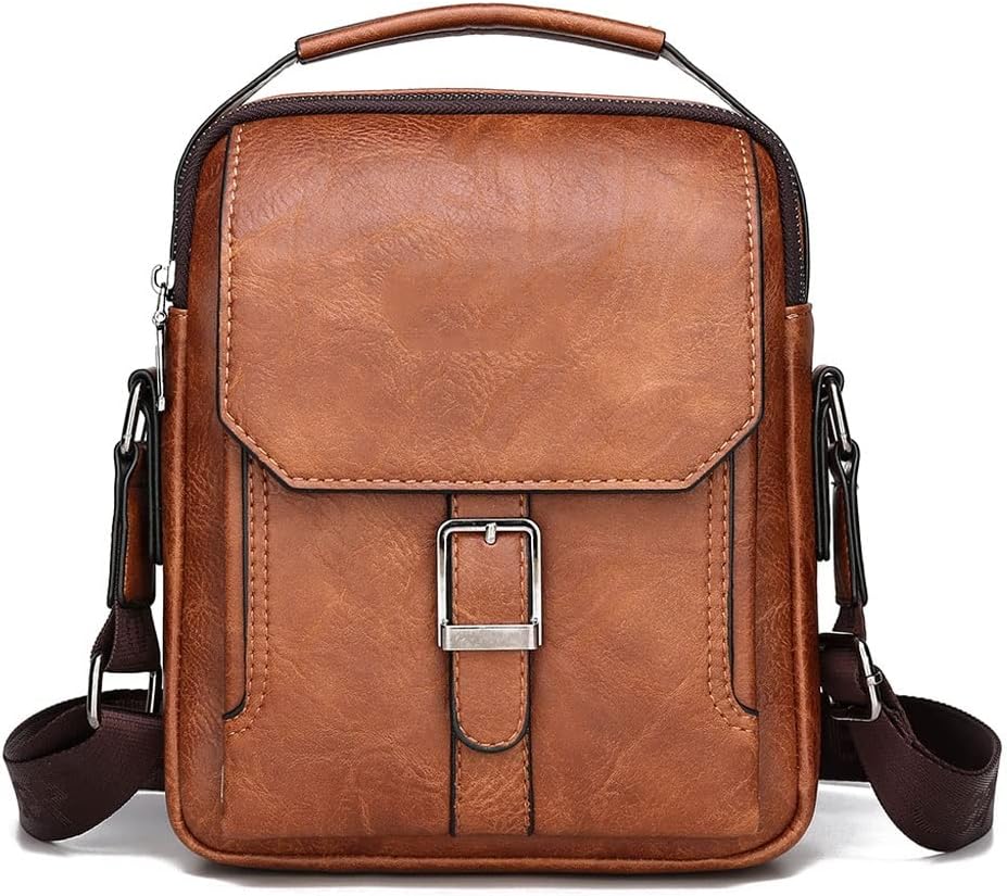 Man's Tote Hand Bag Crossbody Business Casual Daypacks Leather Men Fashion Messenger Shoulder