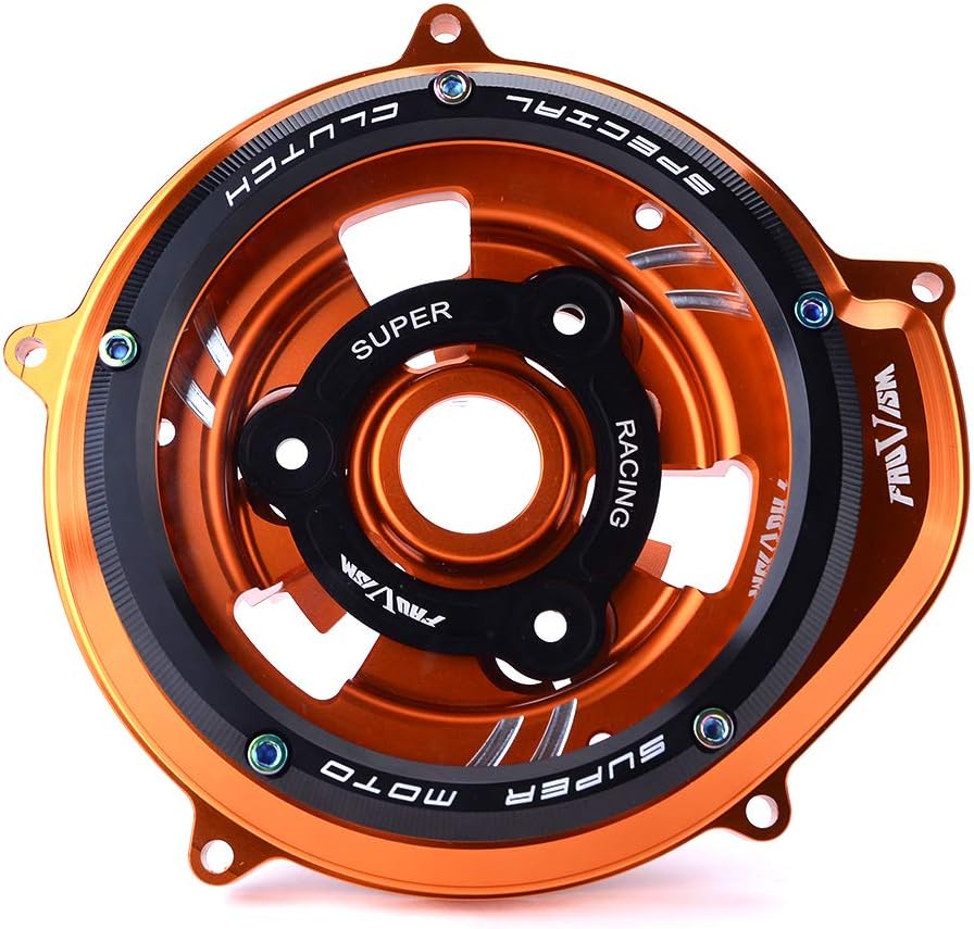 Amazon Bjmotoクリアクラッチカバースプリングリテーナーリングプレッシャープレート付きKTM 1290 Superduke R