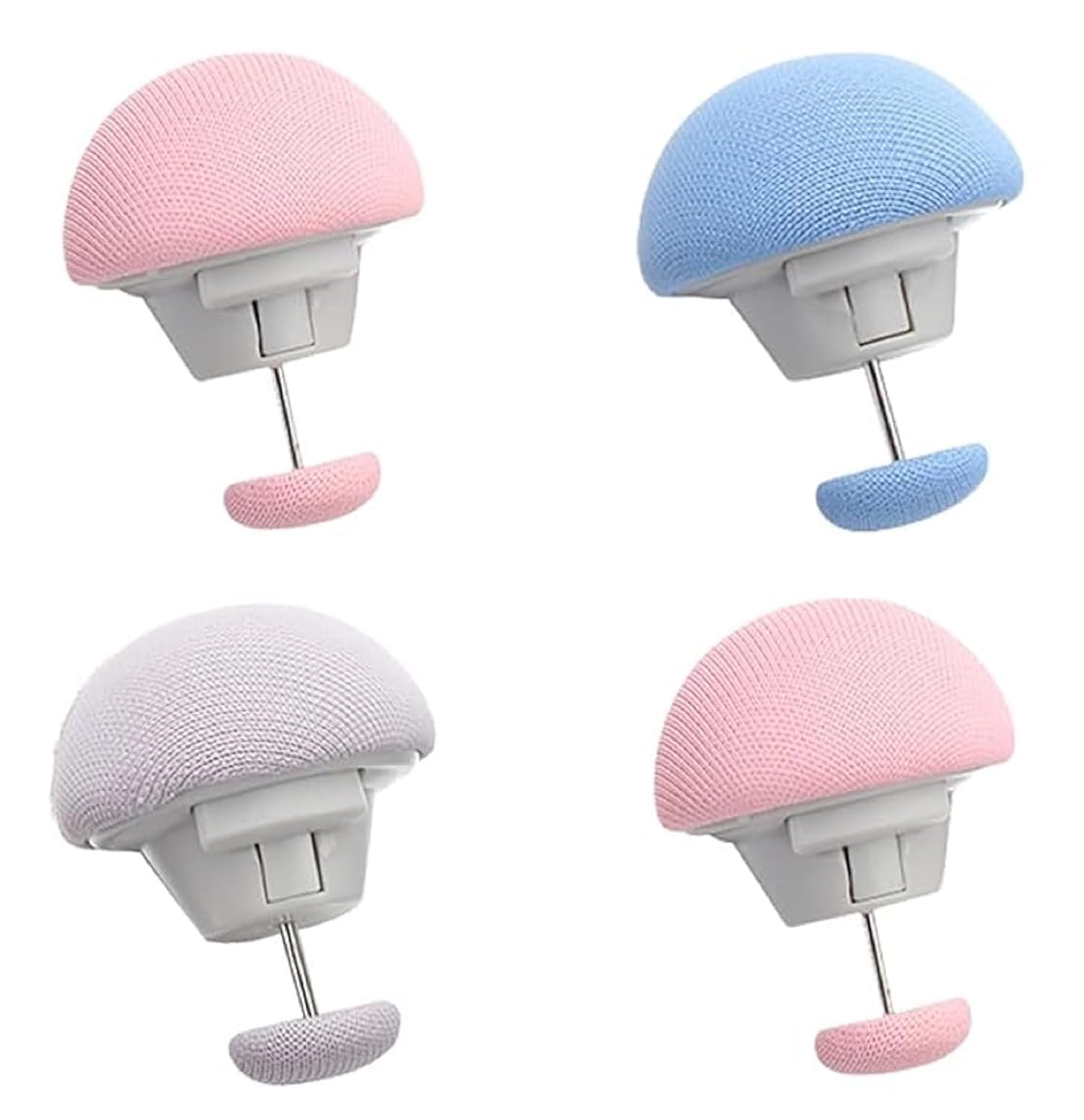 Duvet Clips for Comforter – Double-Sided Fasteners with Linen Fabric Buttons | Prevent Shifting Inside Covers | Strong Comforter Holders for Bedding, Sheets & Blankets (Rendom Colour) Pack of 4-image-9