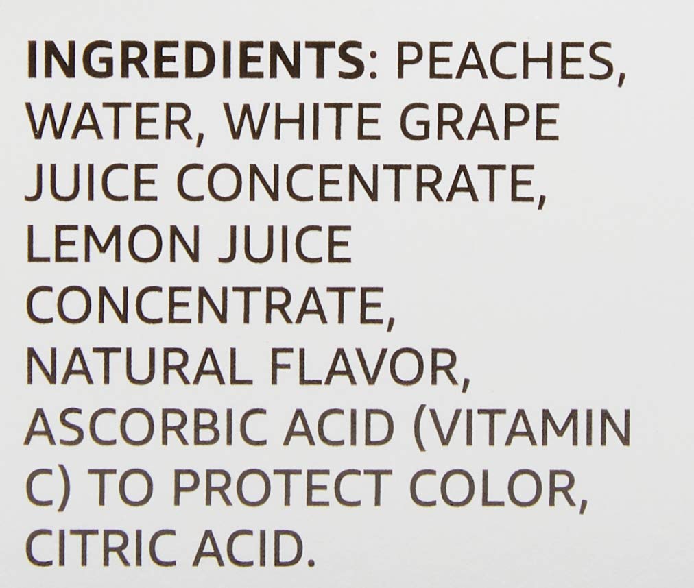 Amazon Fresh, Yellow Cling Diced Peaches in Fruit Juice, 4 Oz Bowls (Previously Happy Belly, Packaging May Vary) (Pack of 8) image 2