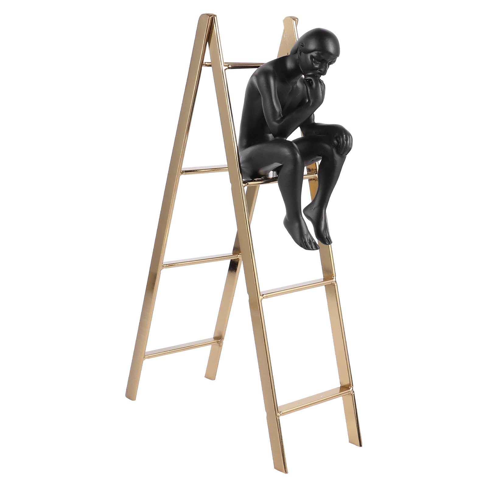 Ornement décoratif pour bureau avec statue en fer du Penseur Toyvian