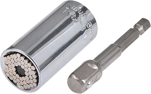 KATUR Enchufe universal, adaptador universal de agarre de enchufe de 0.236 a 0.794 pulgadas, adaptador de taladro eléctrico multifunción para llave