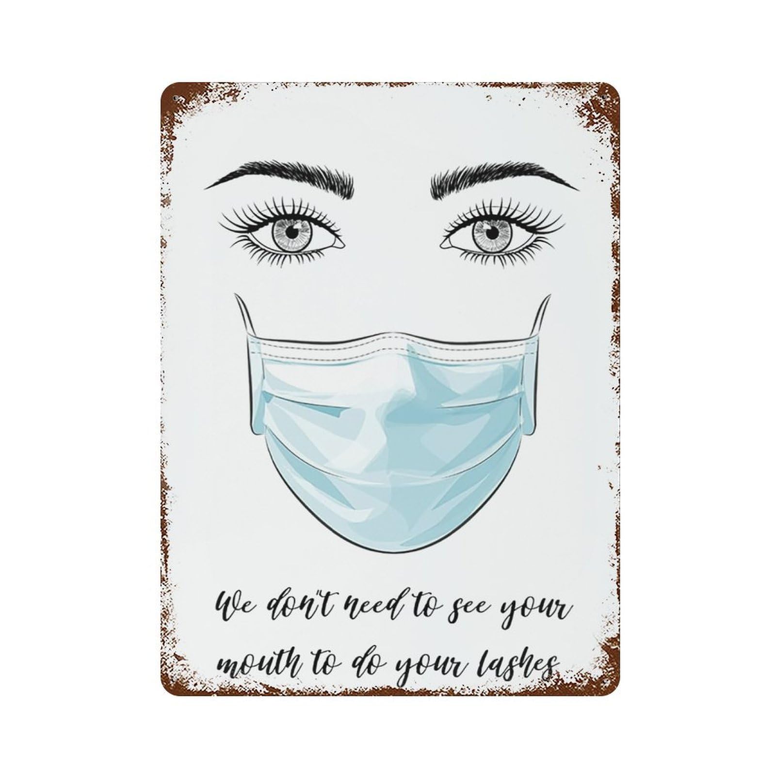 xiaoxiaoshen Beauty Salon Brows Wall Decor Art Metal Tin Poster Modern Home Decor Art Home Bar Shop Decorations Vintage Sign 40x30cm