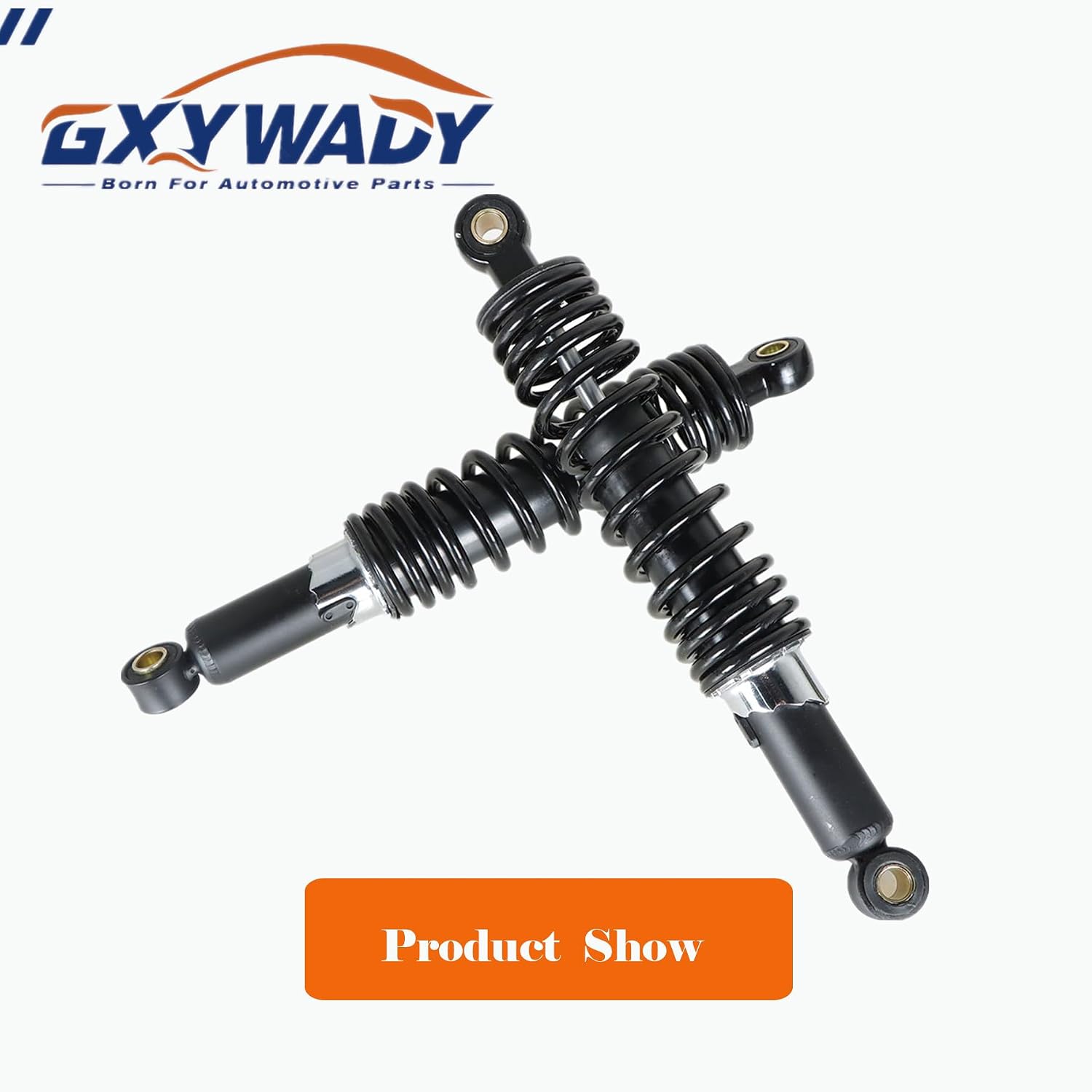 1 Pair 12.5 320mm Motorcycle Universal Rear Shock Absorbers Replacement for Suzuki Yamaha Sportster XL883 1200 90cc 110cc 125cc 150cc Dirt Bike Go Kart Black
