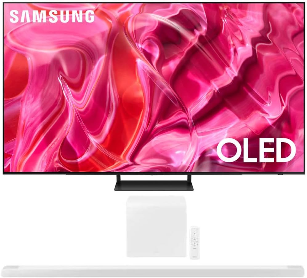SAMSUNG QN65S90CAFXZA 65 Inch OLED 4K Smart TV 2023 Bundle 3.1.2ch HW-S801B Soundbar with Wireless Dolby Atmos/DTS:X White 2022 SAMSUNG QN65S90CAFXZA 65 Inch OLED 4K Smart TV 2023 Bundle 3.1.2ch HW-S801B Soundbar with Wireless Dolby Atmos/DTS:X White 2022