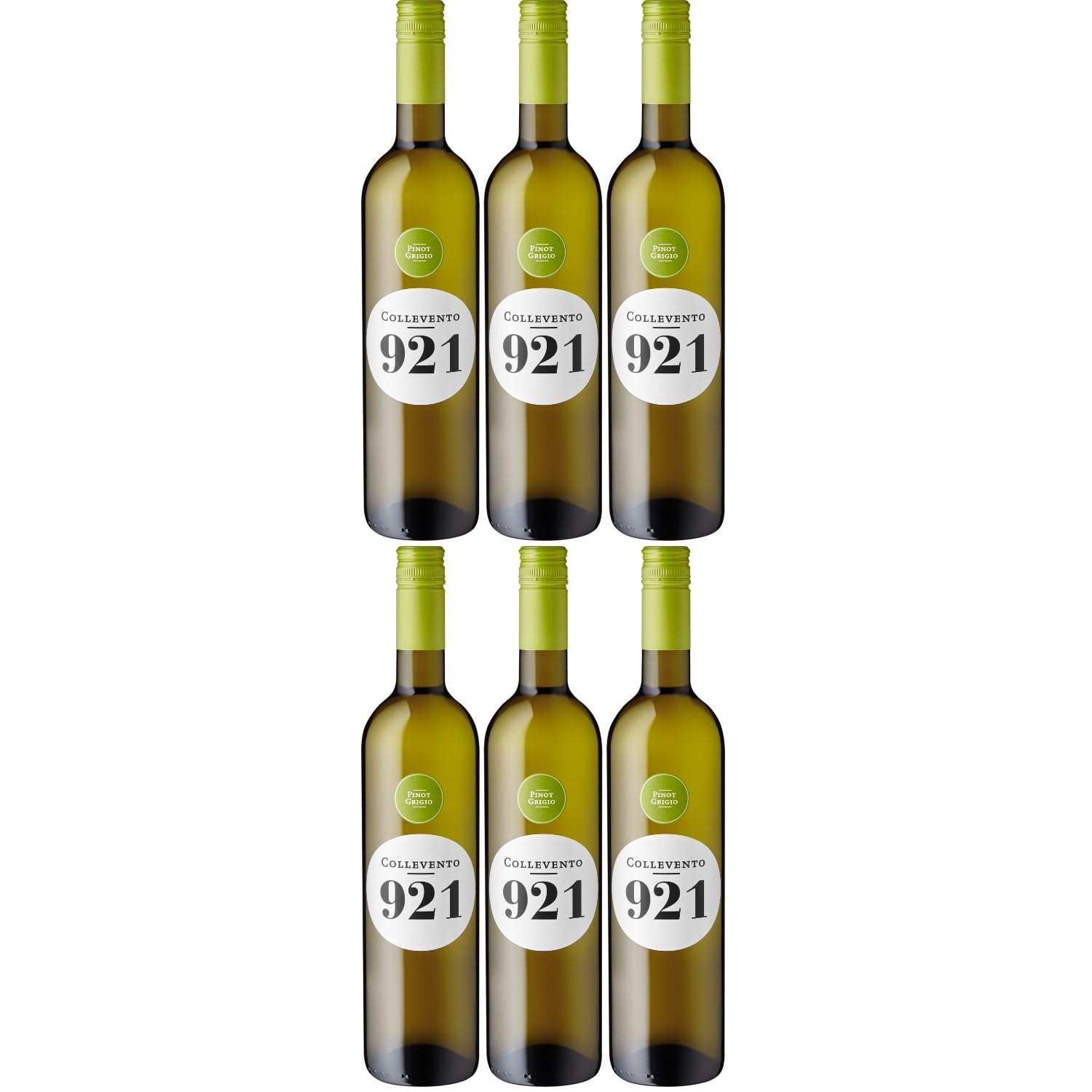 Antonutti Pinot Grigio Collevento 921 Weißwein weiß trocken Friaul Italien inkl. FeinWert E-Book (6 x 0,75l)