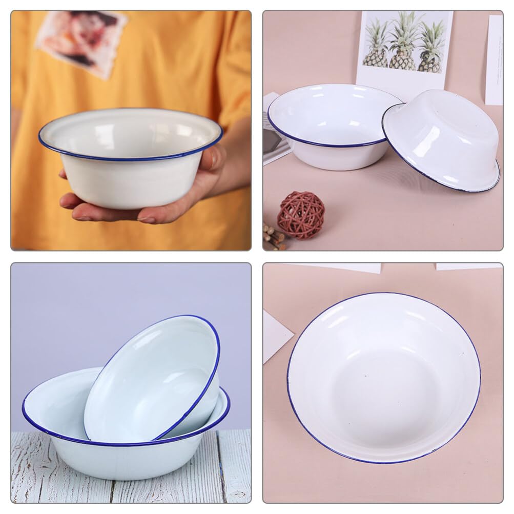 Unomor Bowl Large Kitchen Mixing Bowl Vintage Style Soup Multi-use for Baking Serving