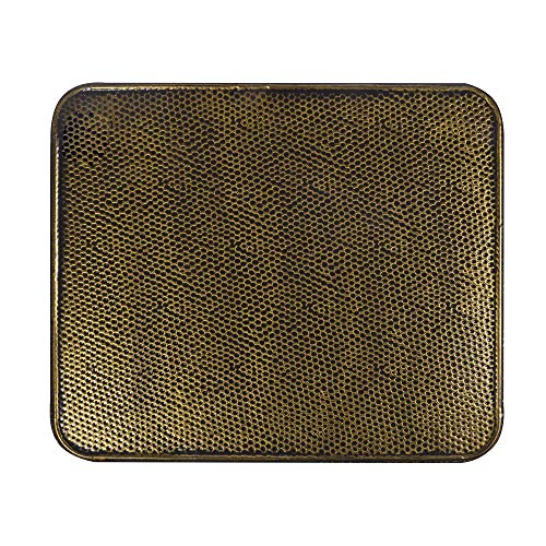 FIREFIX 2084 Bodenblech, Rechteckig 500 x 600 mm, Stahlblech - Optik Messing gehämmert