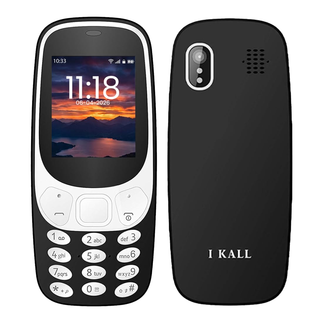 IKALL K3310 Keypad Mobile Phone | I.8 Display | 32MB RAM, 32MB Storage, Expandable 8GB | 1000 mAh Battery, Fast Charging | 1 Year Warranty | Bluetooth, FM Radio, Dual Sim, Black-picture-10