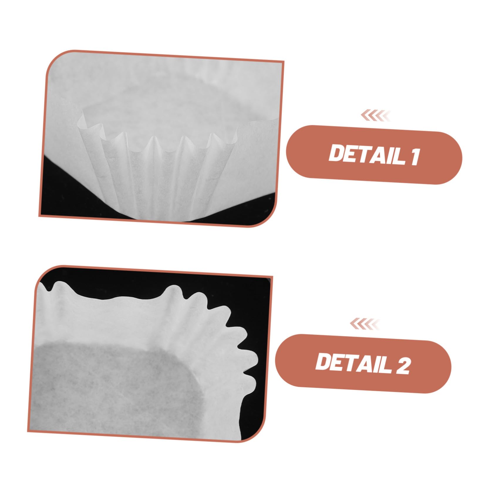 DOITOOL 3000piezas Cápsulas para Cupcakes Cuadradas de Papel de Pasta de Madera, Resistentes al Calor y Antiadherentes, Ideales para Pasteles Caseros y Celebraciones Familiares