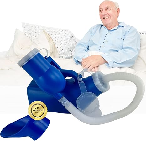OrtoPrime Urine Bottle for Men 1200 ml - Leak-proof Men's Urinal with Anti-Odour Lid - Portable Urine Bottle for Men &amp; Women