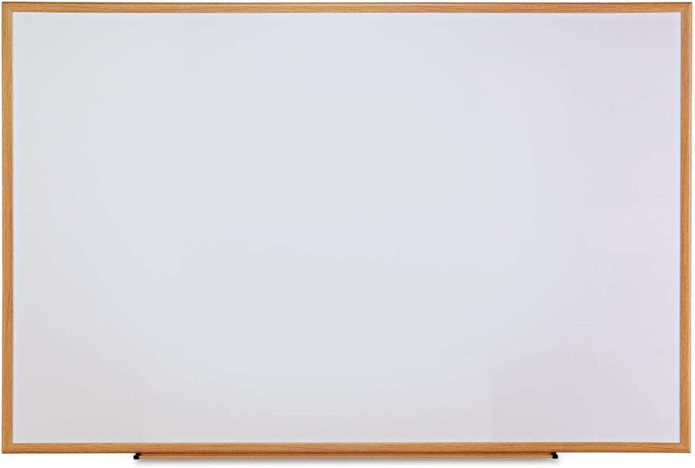 Universal 43621 Dry-Erase Board, Melamine, 72 x 48, White, Oak-Finished Frame