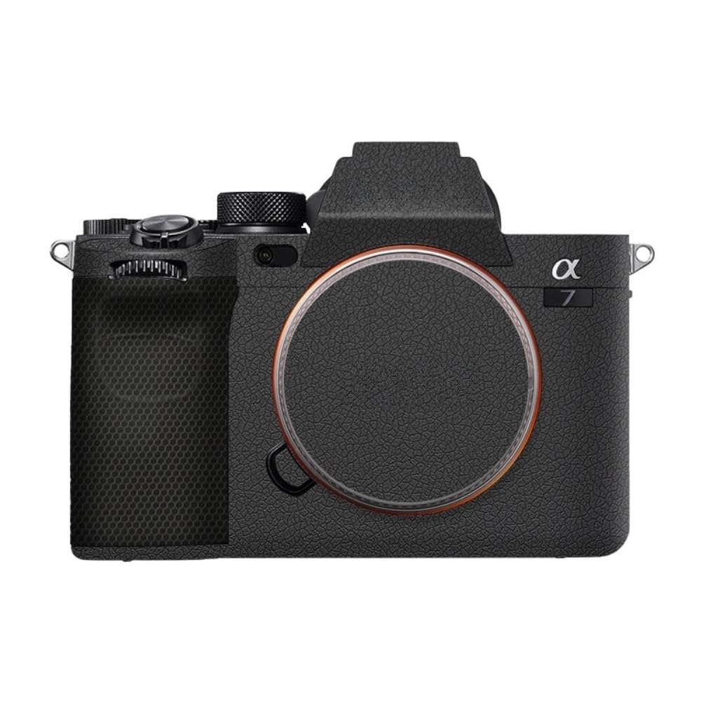 Anti-Scratch Camera Cover Skin Sticker for Sony Alpha 7 IV/A7M4/A7IV Camera Protector Film Skin (Leather Black)