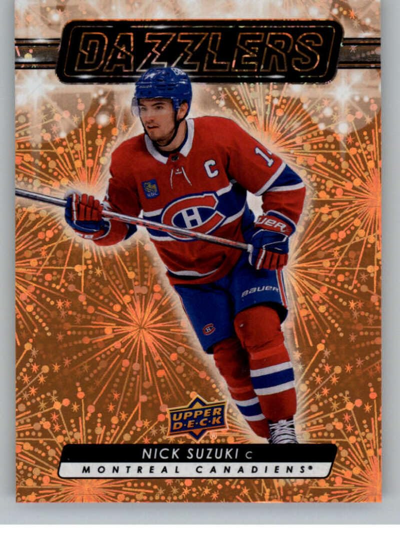 Amazon.com: 2023-24 Upper Deck Dazzlers Orange #DZ-17 Nick Suzuki