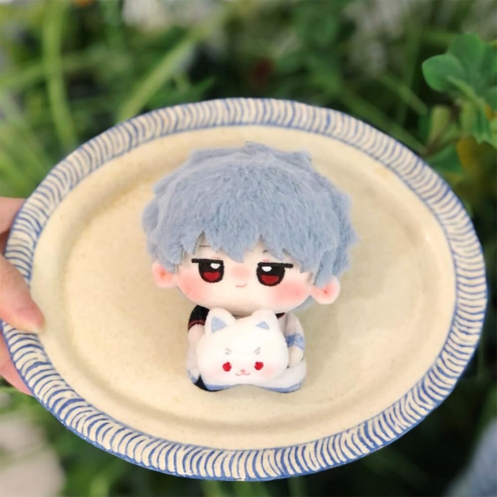 Zhongkaihua 3 x Plüsch-Sofakissen, Manga-Charakter, weiche gefüllte Figur, Anime-Baumwoll-Figur, 10 cm, Weihnachtsdekoration, Geschenke für Fans